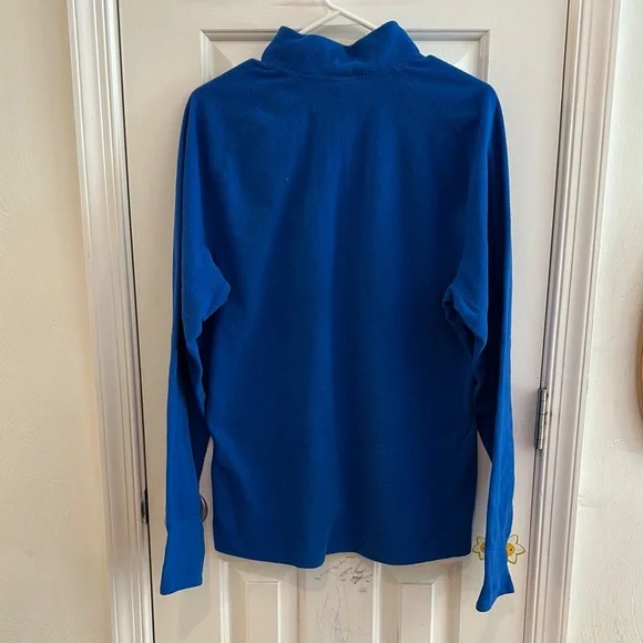 The North Face Blue Thin Fleece Jacket Full-Zip Athletic Design - Picture 2 of 2